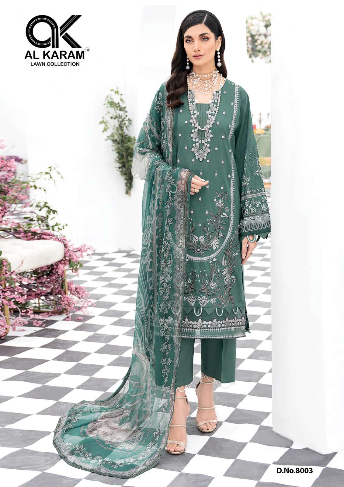 Kesariya Vol-8 By Al Karam Lawn Collection 8001 To 8006 Series Beautiful Festive Suits Colorful Stylish Fancy Casual Wear & Ethnic Wear Pure Cambric Print Dresses At Wholesale Price