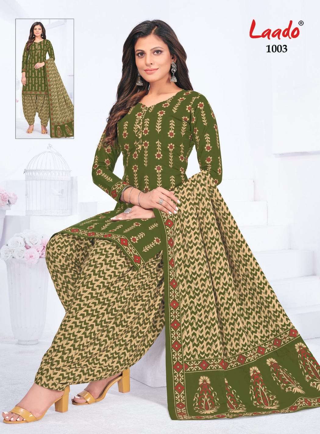 Pankhuri Vol-2 By Laado 1001 To 1020 Series Designer Festive Suits Beautiful Stylish Fancy Colorful Party Wear & Occasional Wear Pure Cotton Print Dresses At Wholesale Price