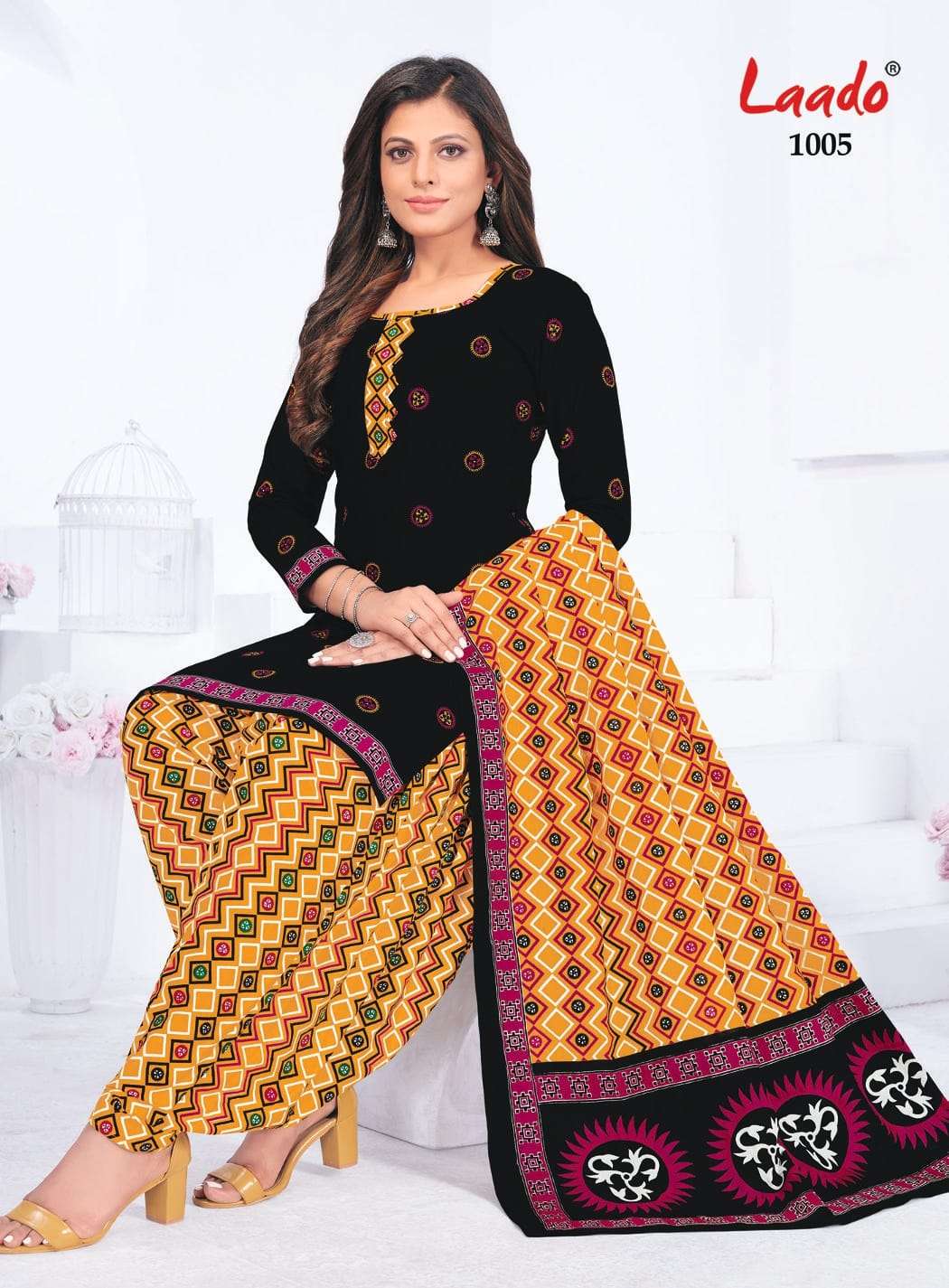 Pankhuri Vol-2 By Laado 1001 To 1020 Series Designer Festive Suits Beautiful Stylish Fancy Colorful Party Wear & Occasional Wear Pure Cotton Print Dresses At Wholesale Price