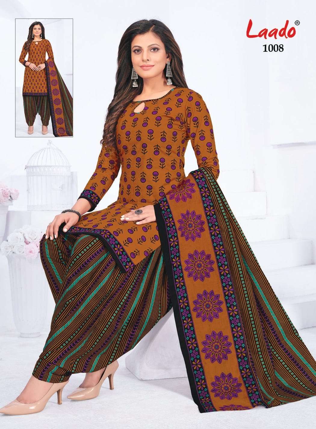 Pankhuri Vol-2 By Laado 1001 To 1020 Series Designer Festive Suits Beautiful Stylish Fancy Colorful Party Wear & Occasional Wear Pure Cotton Print Dresses At Wholesale Price