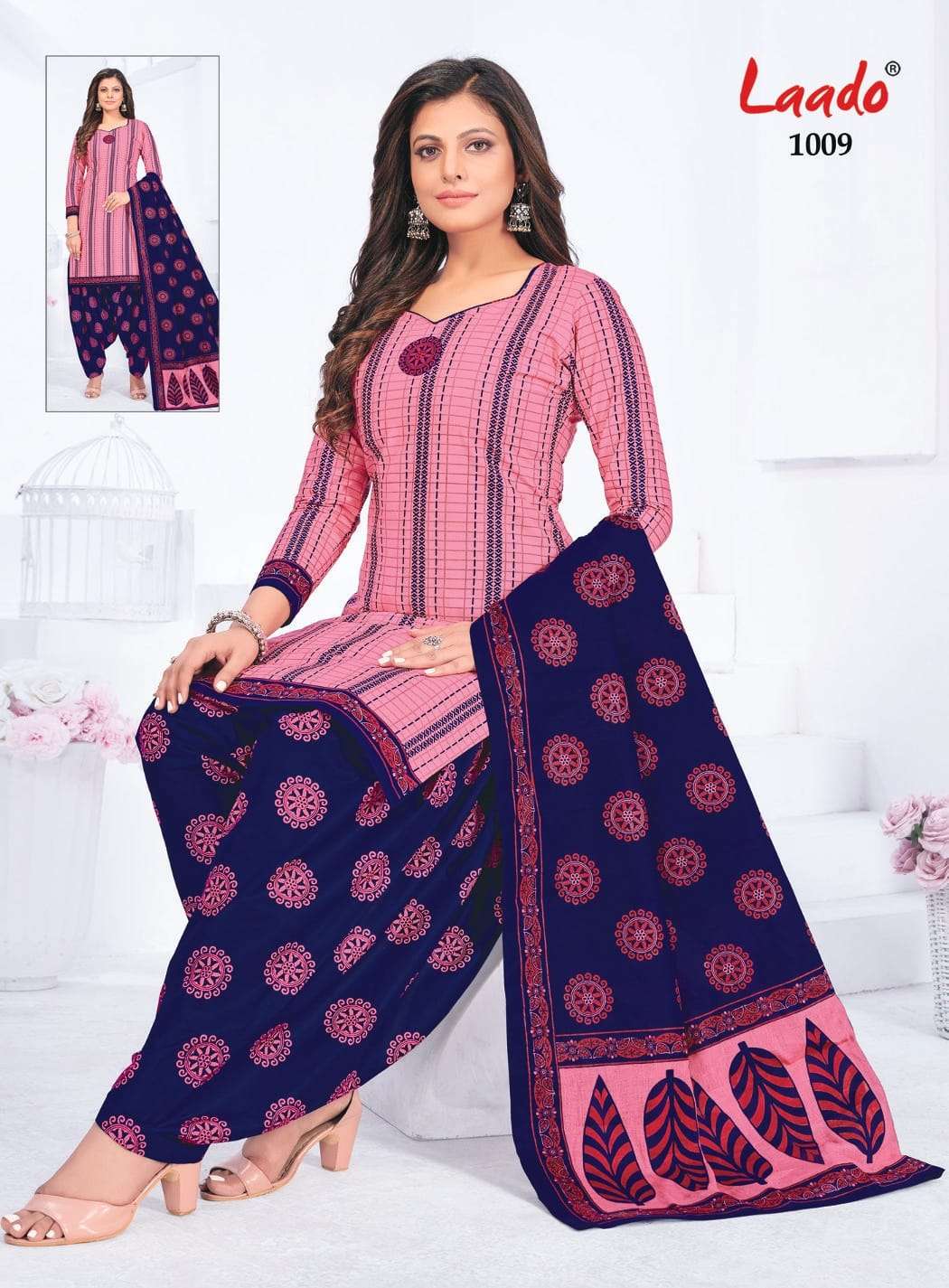 Pankhuri Vol-2 By Laado 1001 To 1020 Series Designer Festive Suits Beautiful Stylish Fancy Colorful Party Wear & Occasional Wear Pure Cotton Print Dresses At Wholesale Price