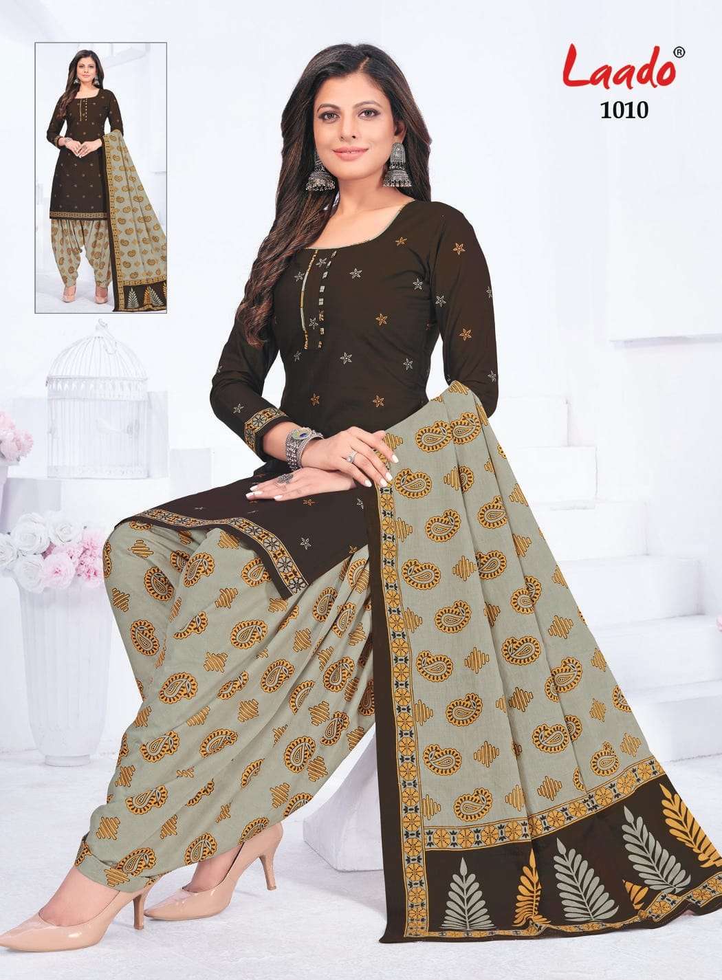Pankhuri Vol-2 By Laado 1001 To 1020 Series Designer Festive Suits Beautiful Stylish Fancy Colorful Party Wear & Occasional Wear Pure Cotton Print Dresses At Wholesale Price