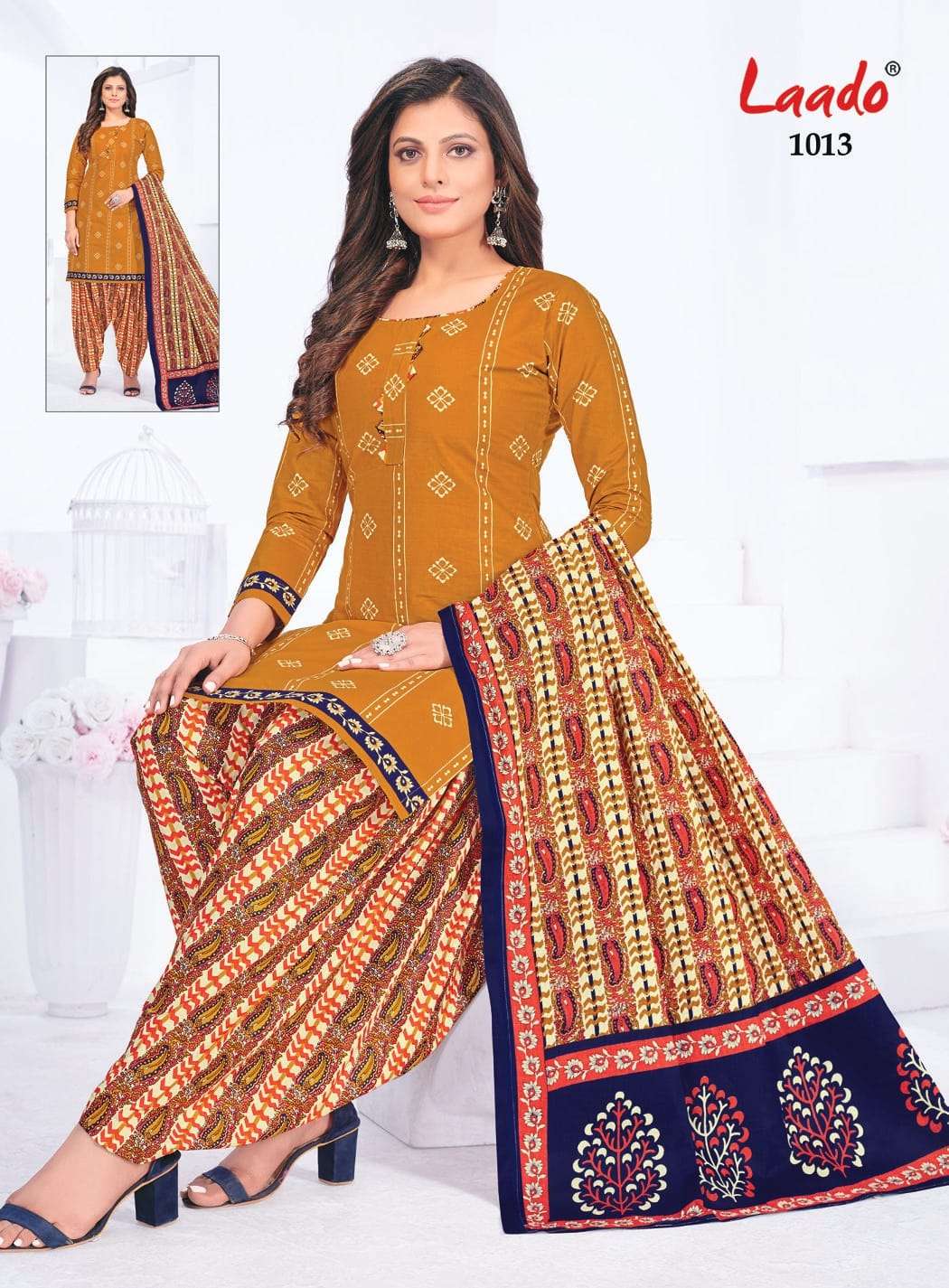 Pankhuri Vol-2 By Laado 1001 To 1020 Series Designer Festive Suits Beautiful Stylish Fancy Colorful Party Wear & Occasional Wear Pure Cotton Print Dresses At Wholesale Price