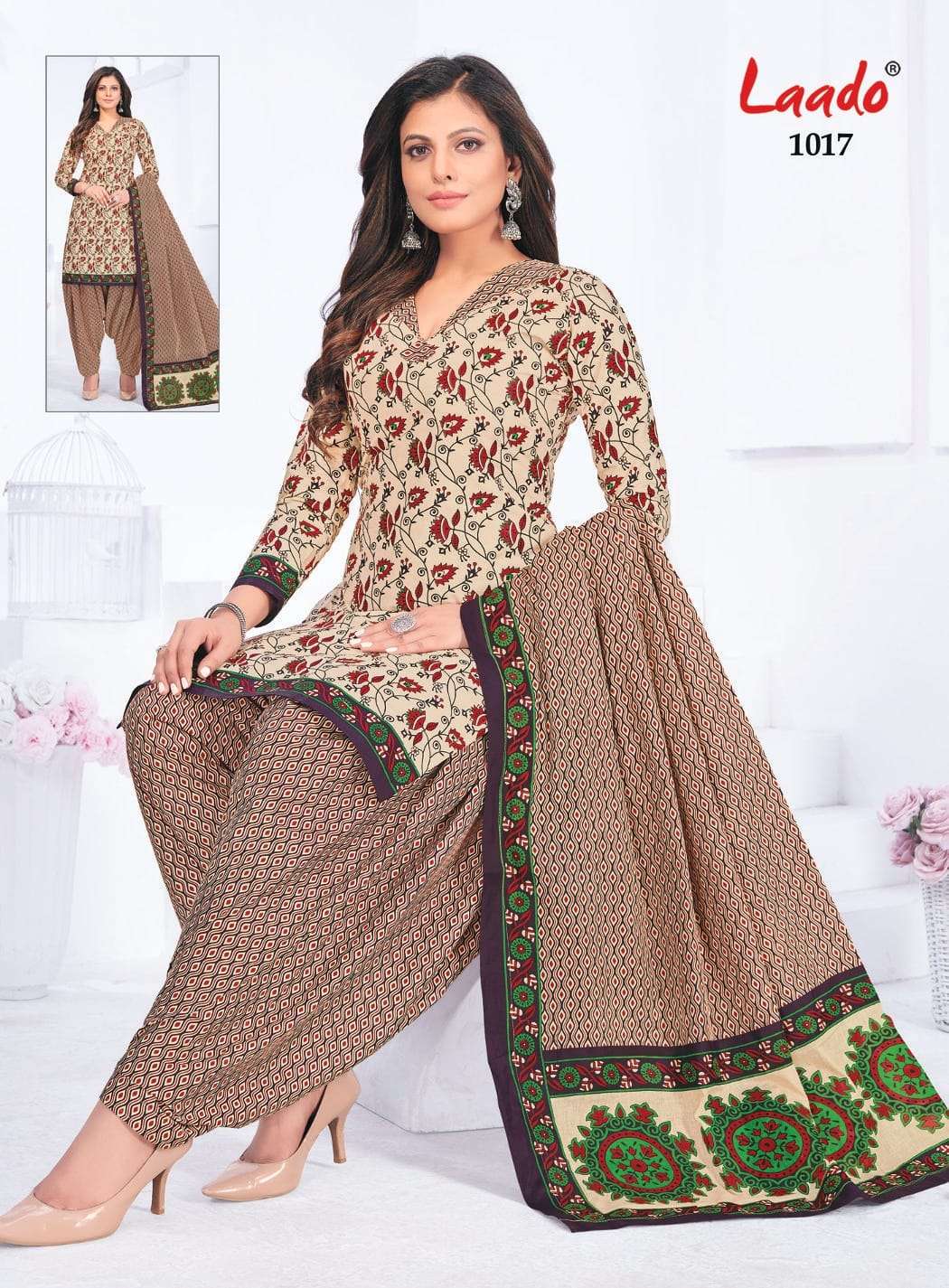 Pankhuri Vol-2 By Laado 1001 To 1020 Series Designer Festive Suits Beautiful Stylish Fancy Colorful Party Wear & Occasional Wear Pure Cotton Print Dresses At Wholesale Price