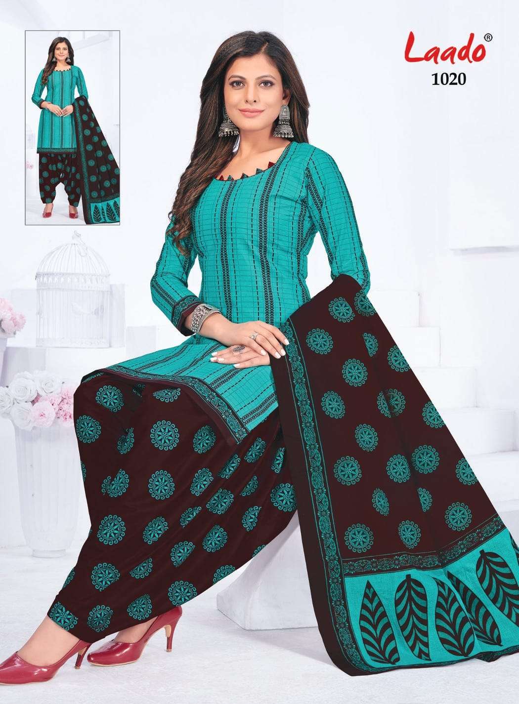 Pankhuri Vol-2 By Laado 1001 To 1020 Series Designer Festive Suits Beautiful Stylish Fancy Colorful Party Wear & Occasional Wear Pure Cotton Print Dresses At Wholesale Price