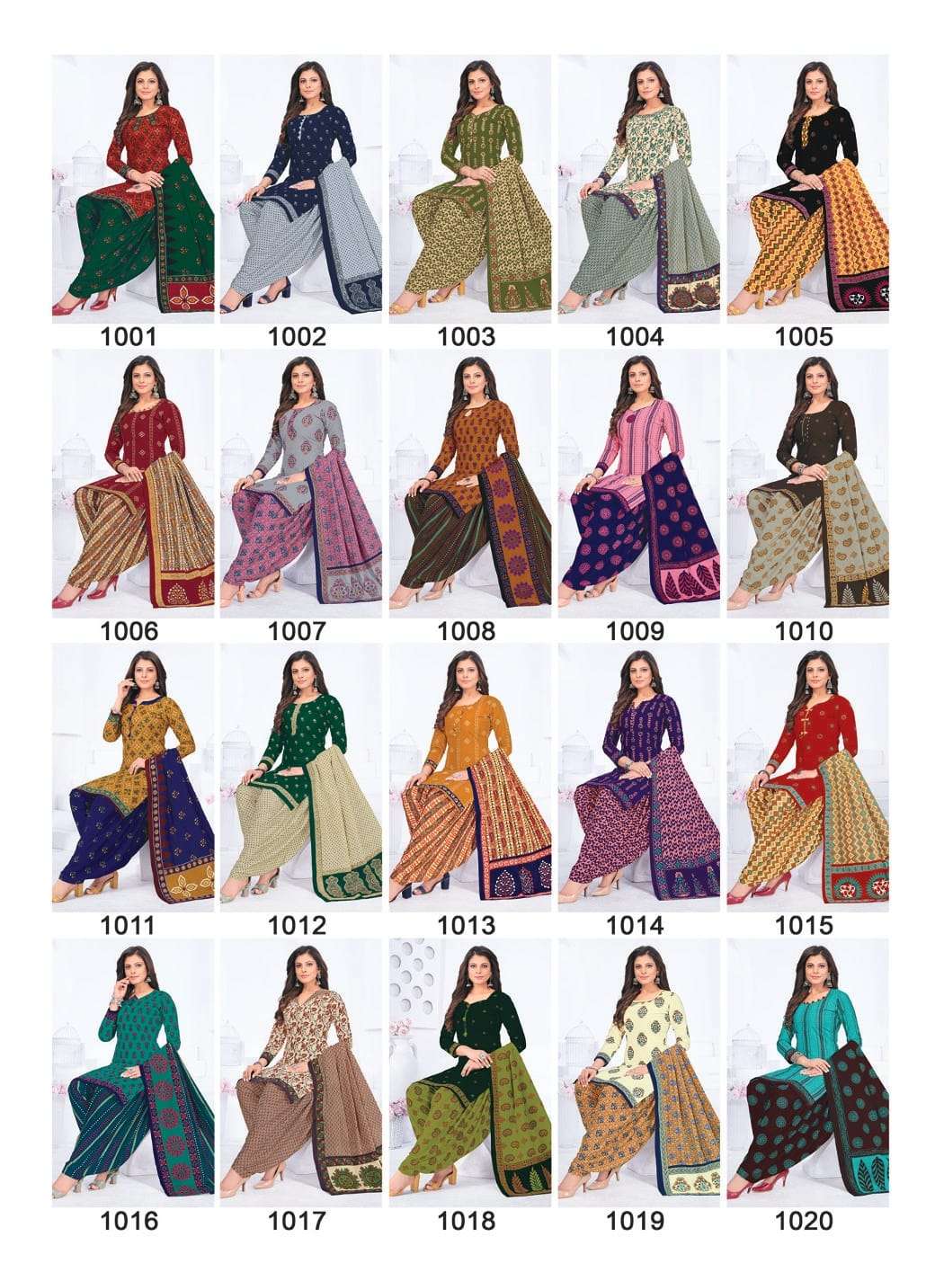 Pankhuri Vol-2 By Laado 1001 To 1020 Series Designer Festive Suits Beautiful Stylish Fancy Colorful Party Wear & Occasional Wear Pure Cotton Print Dresses At Wholesale Price