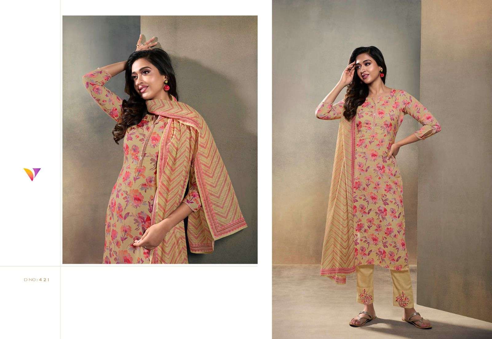 Refresh By Vatsam 421 To 428 Series Beautiful Stylish Festive Suits Fancy Colorful Casual Wear & Ethnic Wear & Ready To Wear Linen Digital Print Dresses At Wholesale Price