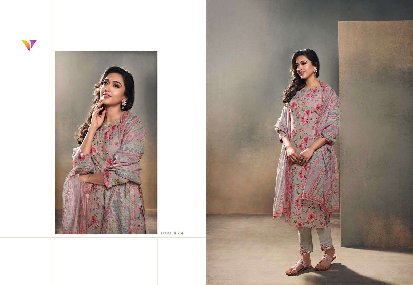 Refresh By Vatsam 421 To 428 Series Beautiful Stylish Festive Suits Fancy Colorful Casual Wear & Ethnic Wear & Ready To Wear Linen Digital Print Dresses At Wholesale Price