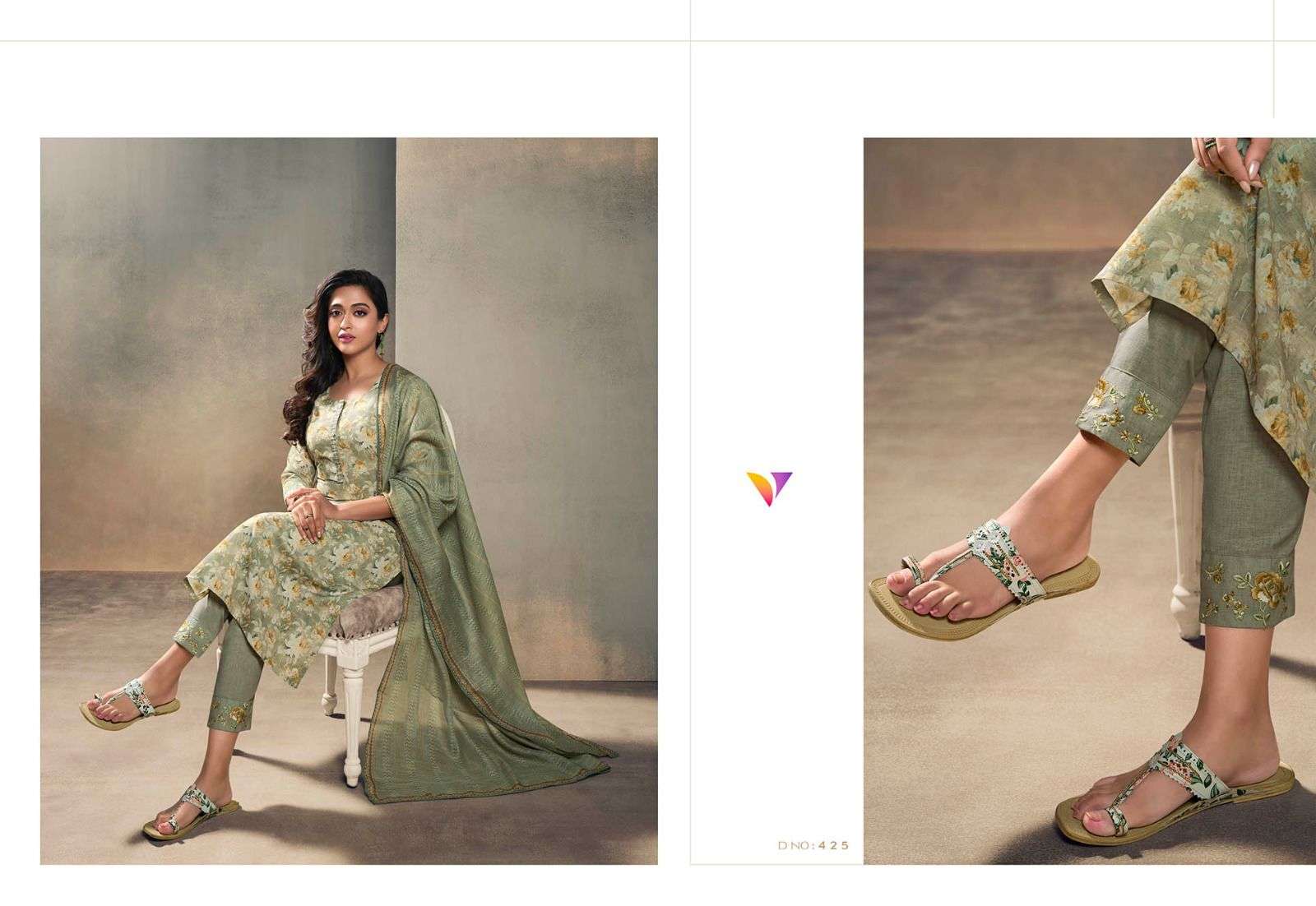 Refresh By Vatsam 421 To 428 Series Beautiful Stylish Festive Suits Fancy Colorful Casual Wear & Ethnic Wear & Ready To Wear Linen Digital Print Dresses At Wholesale Price