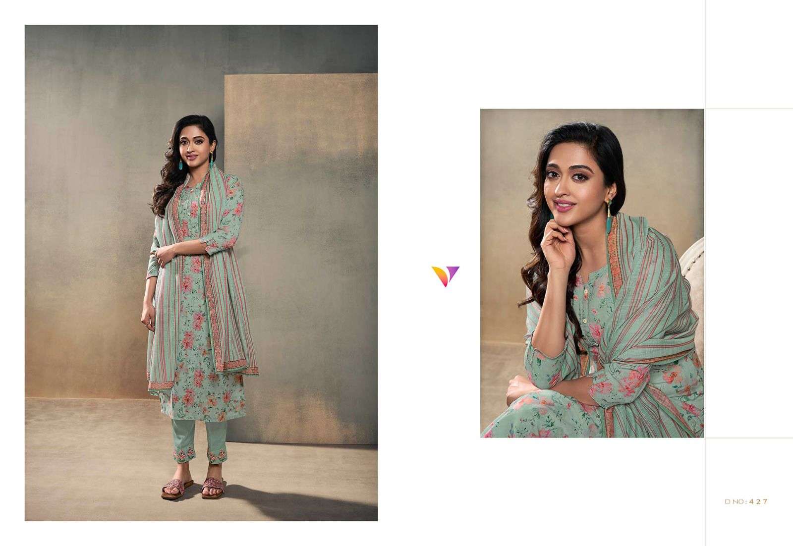 Refresh By Vatsam 421 To 428 Series Beautiful Stylish Festive Suits Fancy Colorful Casual Wear & Ethnic Wear & Ready To Wear Linen Digital Print Dresses At Wholesale Price