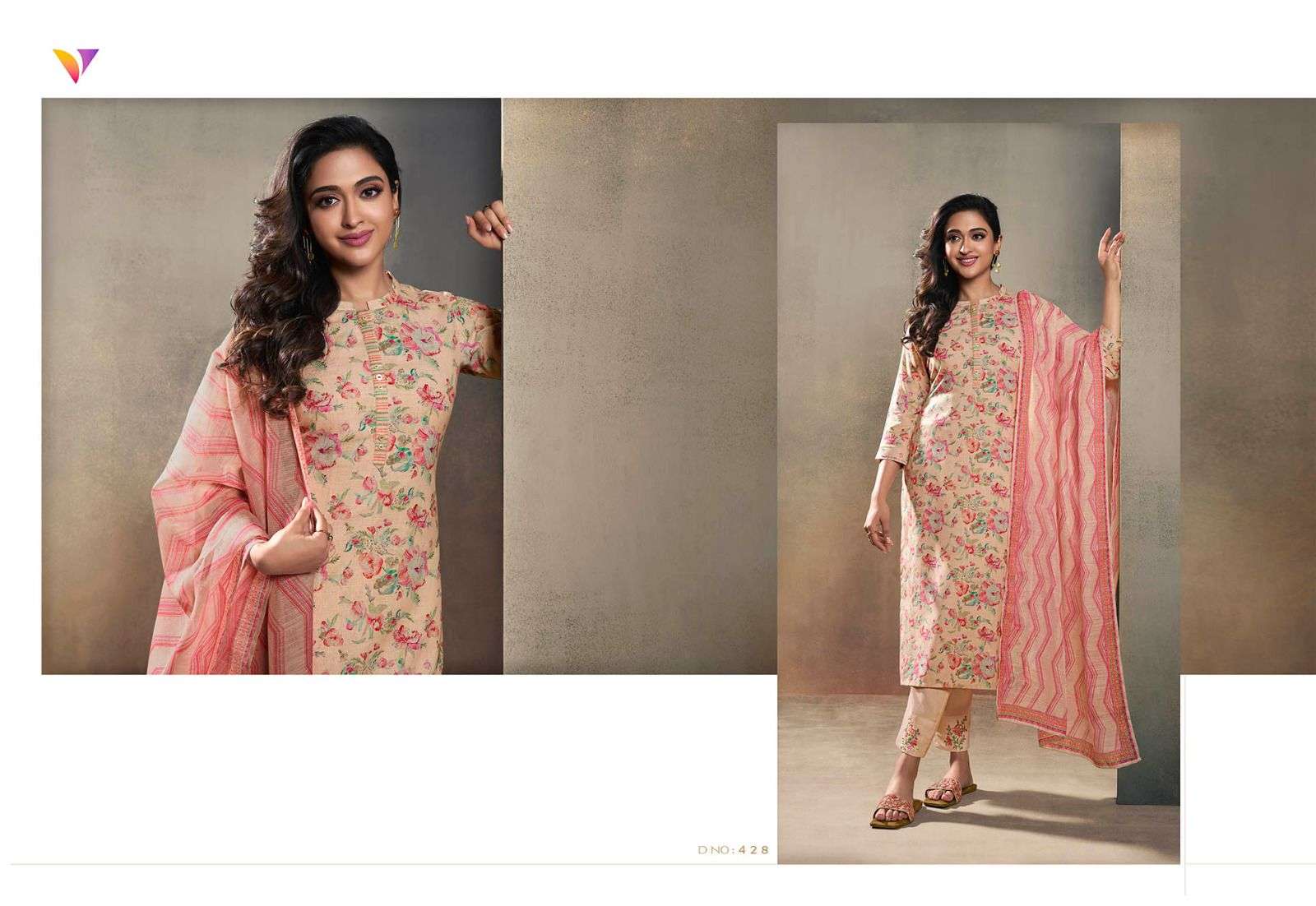 Refresh By Vatsam 421 To 428 Series Beautiful Stylish Festive Suits Fancy Colorful Casual Wear & Ethnic Wear & Ready To Wear Linen Digital Print Dresses At Wholesale Price