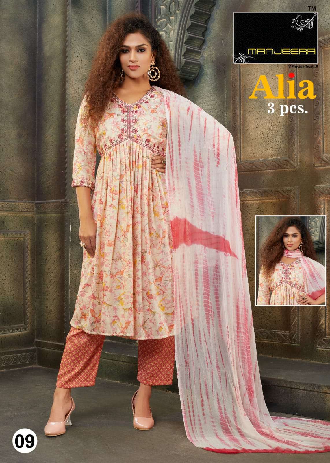 Alia By Manjeera 01 To 10 Series Beautiful Stylish Festive Suits Fancy Colorful Casual Wear & Ethnic Wear & Ready To Wear Capsule Print Dresses At Wholesale Price