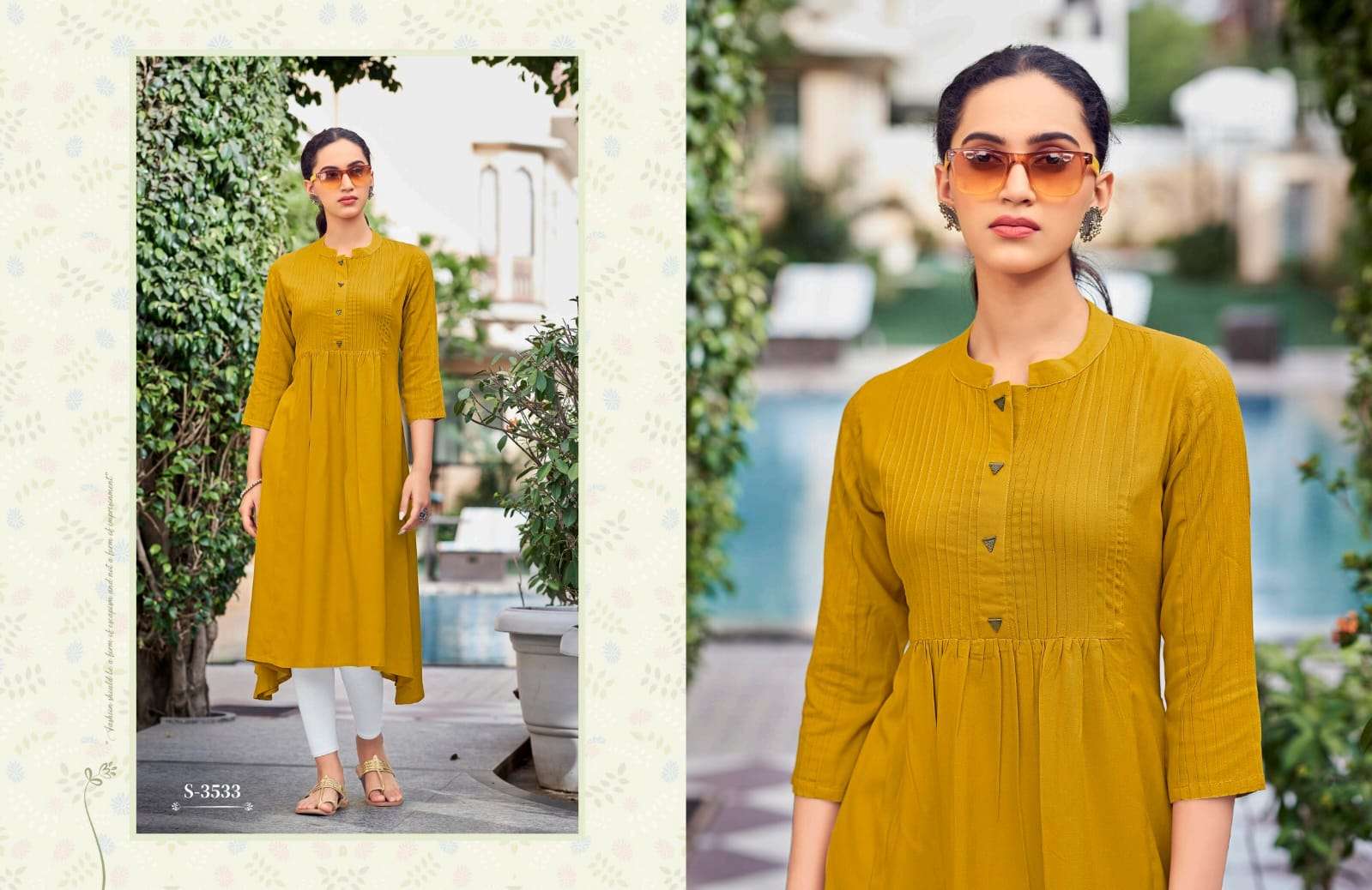 Kiara By Sbs 3531 To 3534 Series Designer Stylish Fancy Colorful Beautiful Party Wear & Ethnic Wear Collection Rayon Print Kurtis At Wholesale Price