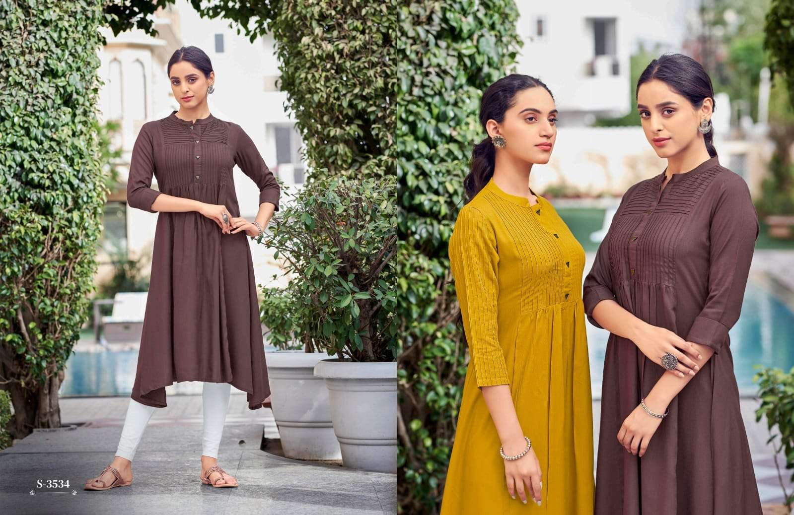 Kiara By Sbs 3531 To 3534 Series Designer Stylish Fancy Colorful Beautiful Party Wear & Ethnic Wear Collection Rayon Print Kurtis At Wholesale Price