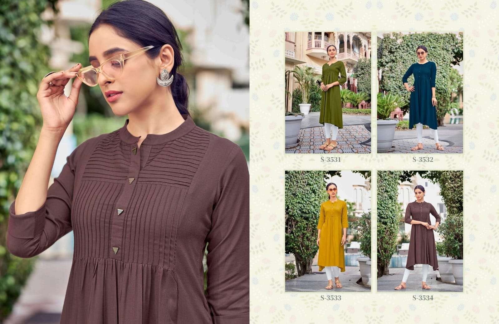 Kiara By Sbs 3531 To 3534 Series Designer Stylish Fancy Colorful Beautiful Party Wear & Ethnic Wear Collection Rayon Print Kurtis At Wholesale Price