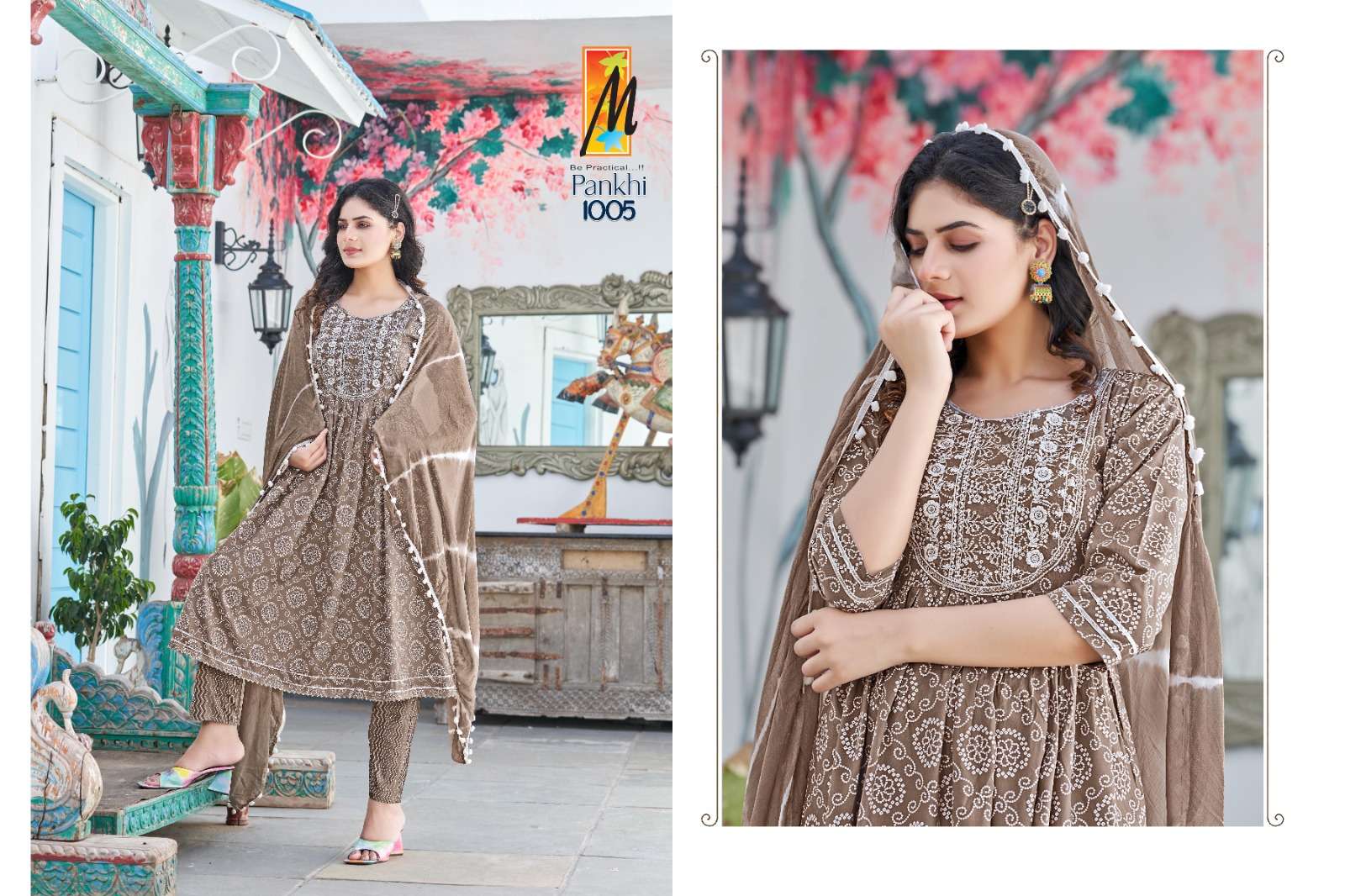 Pankhi By Master 1001 To 1008 Series Beautiful Stylish Suits Fancy Colorful Casual Wear & Ethnic Wear & Ready To Wear Rayon Print Dresses At Wholesale Price
