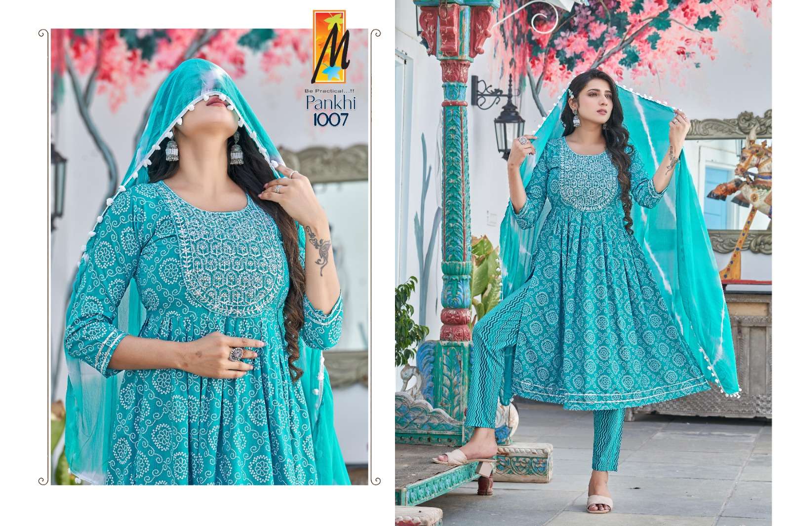 Pankhi By Master 1001 To 1008 Series Beautiful Stylish Suits Fancy Colorful Casual Wear & Ethnic Wear & Ready To Wear Rayon Print Dresses At Wholesale Price