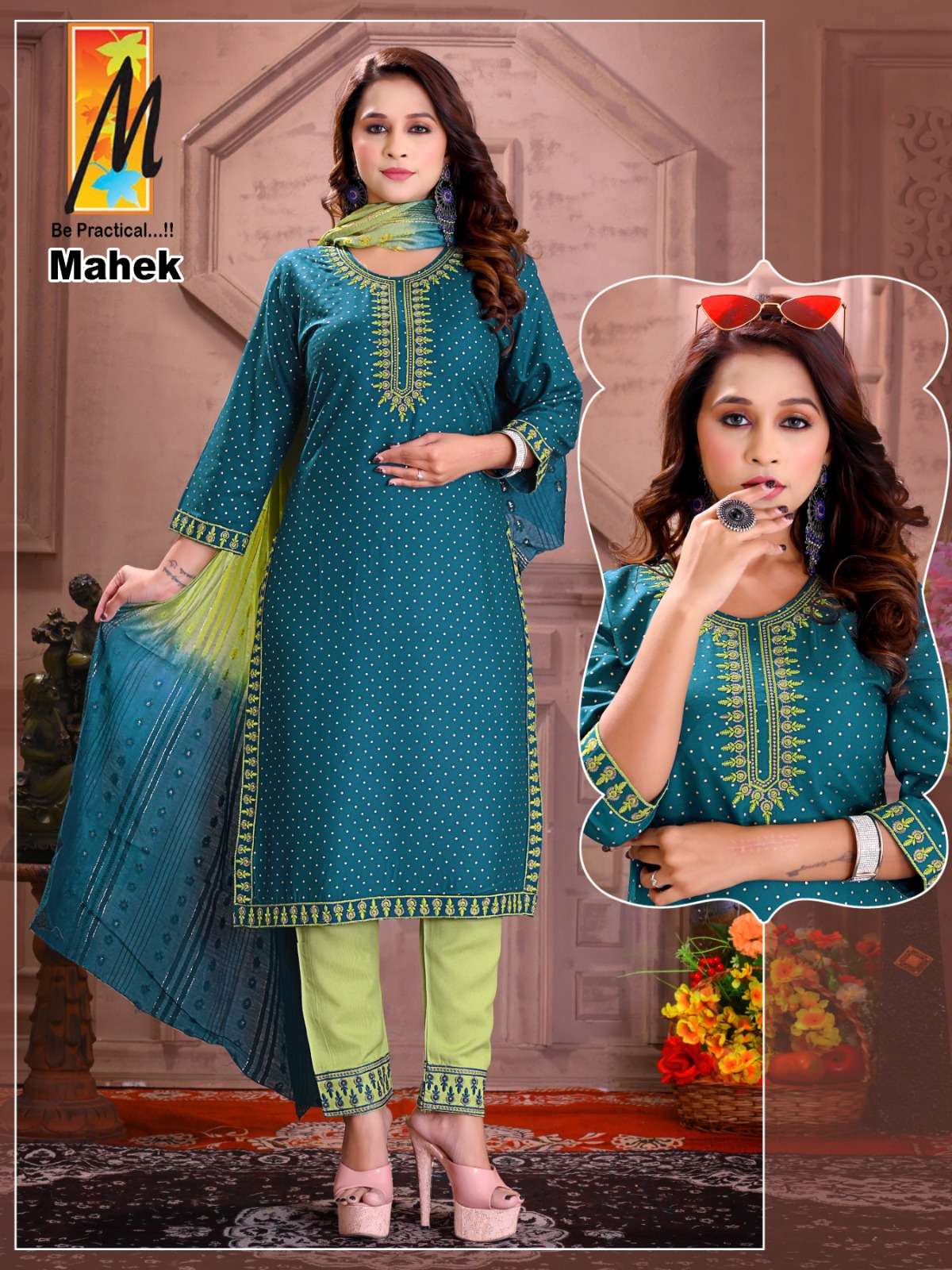Mahek By Master 01 To 08 Series Beautiful Stylish Suits Fancy Colorful Casual Wear & Ethnic Wear & Ready To Wear Rayon Dresses At Wholesale Price