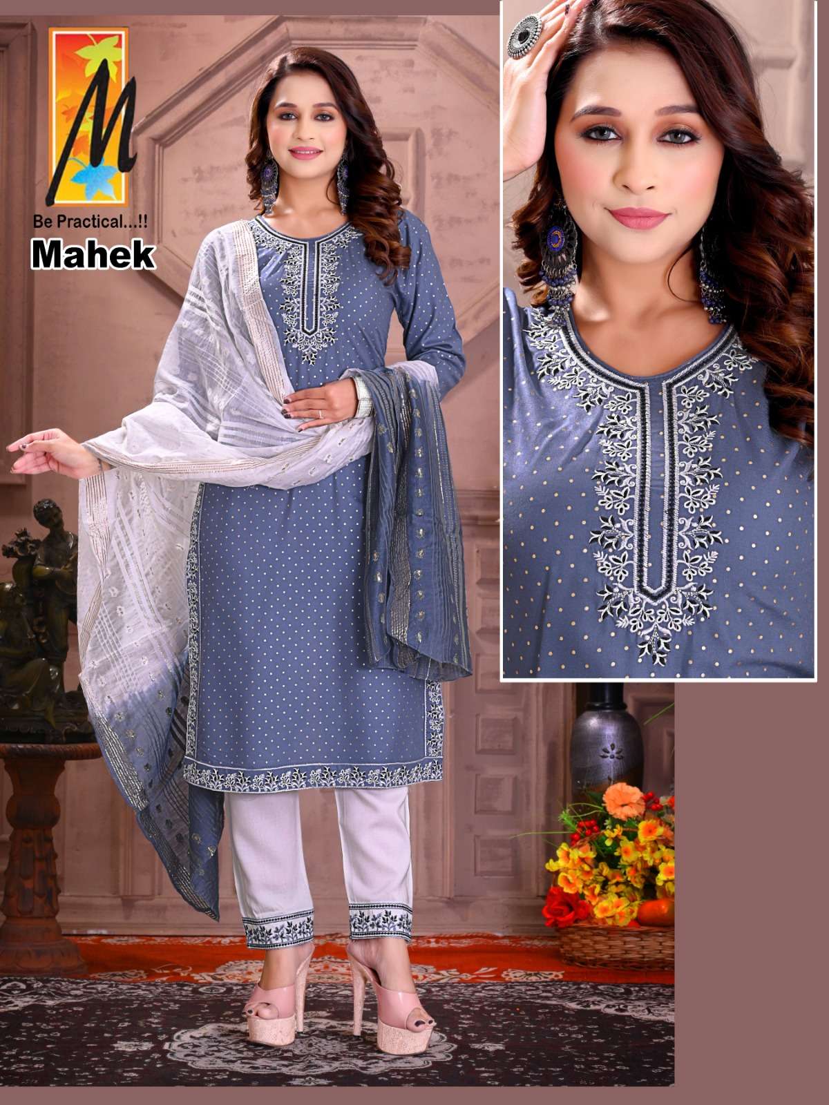 Mahek By Master 01 To 08 Series Beautiful Stylish Suits Fancy Colorful Casual Wear & Ethnic Wear & Ready To Wear Rayon Dresses At Wholesale Price