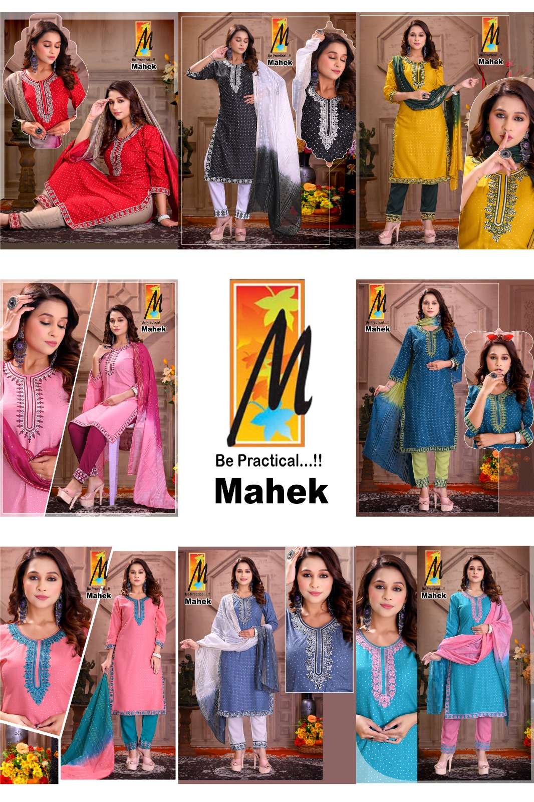 Mahek By Master 01 To 08 Series Beautiful Stylish Suits Fancy Colorful Casual Wear & Ethnic Wear & Ready To Wear Rayon Dresses At Wholesale Price