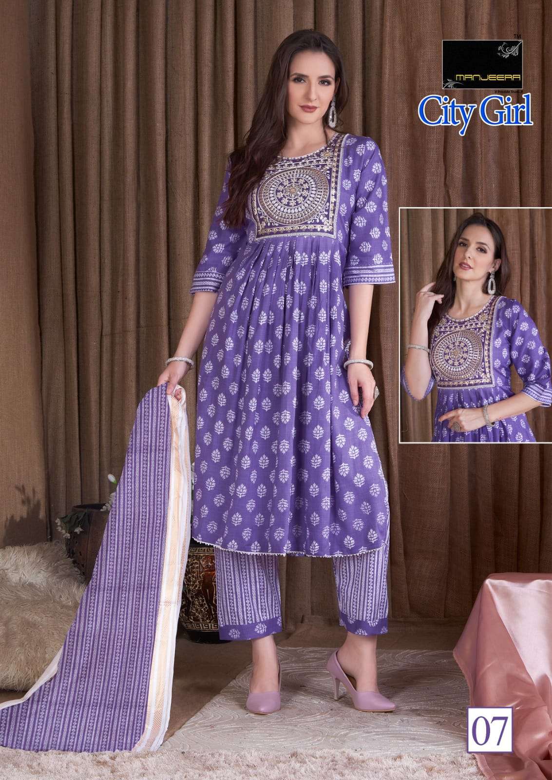 City Girl By Manjeera 01 To 08 Series Beautiful Stylish Suits Fancy Colorful Casual Wear & Ethnic Wear & Ready To Wear Fancy Dresses At Wholesale Price