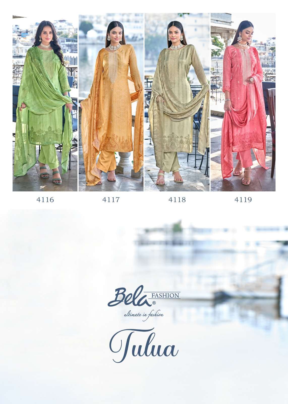 Tulha By Bela Fashion 4113 To 4119 Series Beautiful Festive Suits Colorful Stylish Fancy Casual Wear & Ethnic Wear Pure Muslin Digital Print Dresses At Wholesale Price
