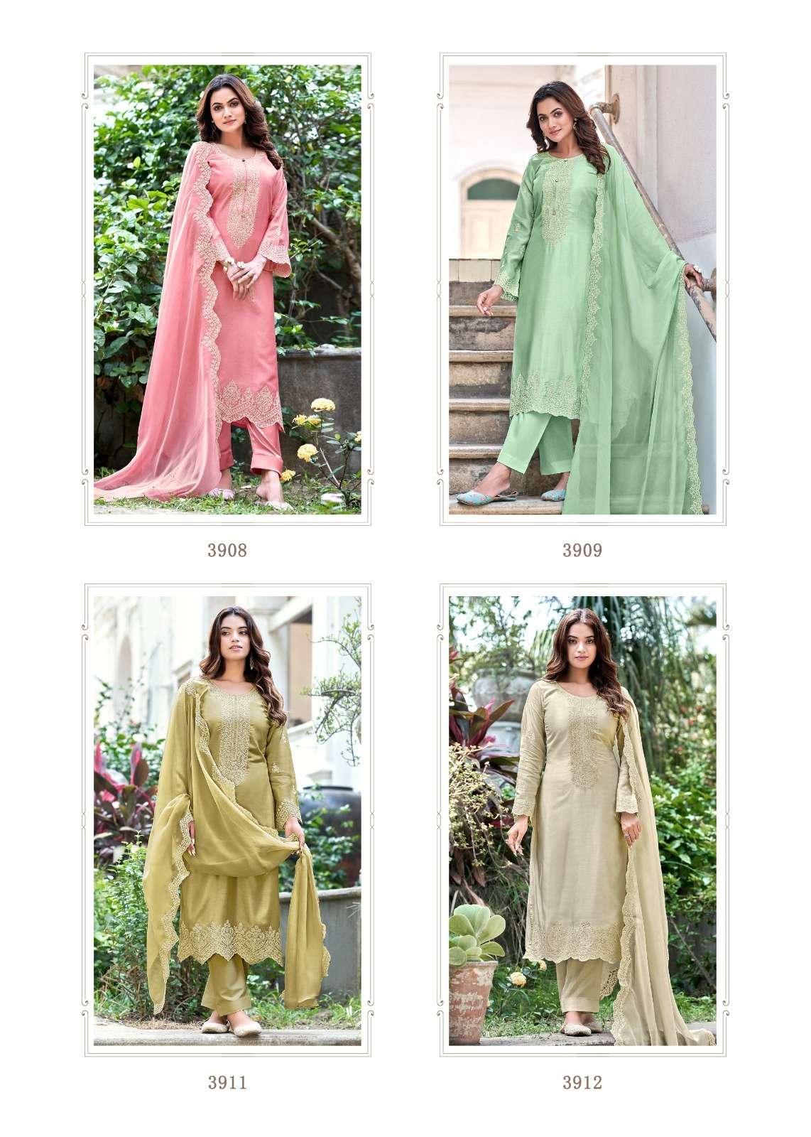 Shakeba By Bela Fashion 3906 To 3912 Series Beautiful Festive Suits Colorful Stylish Fancy Casual Wear & Ethnic Wear Pure Muslin Digital Print Dresses At Wholesale Price