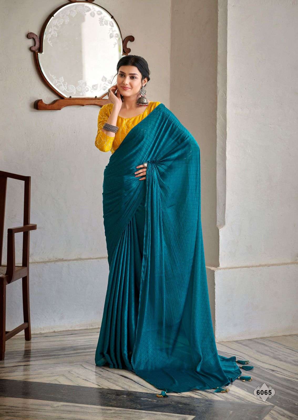 Mirai By Kashvi Creation 6063 To 6070 Series Indian Traditional Wear Collection Beautiful Stylish Fancy Colorful Party Wear & Occasional Wear Soft Satin Sarees At Wholesale Price