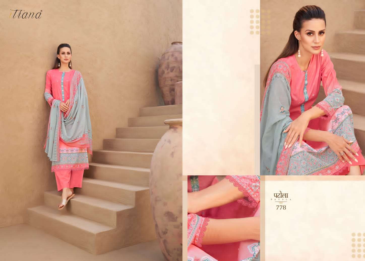 Patola By Itrana Beautiful Suits Colorful Stylish Fancy Casual Wear & Ethnic Wear Pure Lawn Cotton Dresses At Wholesale Price