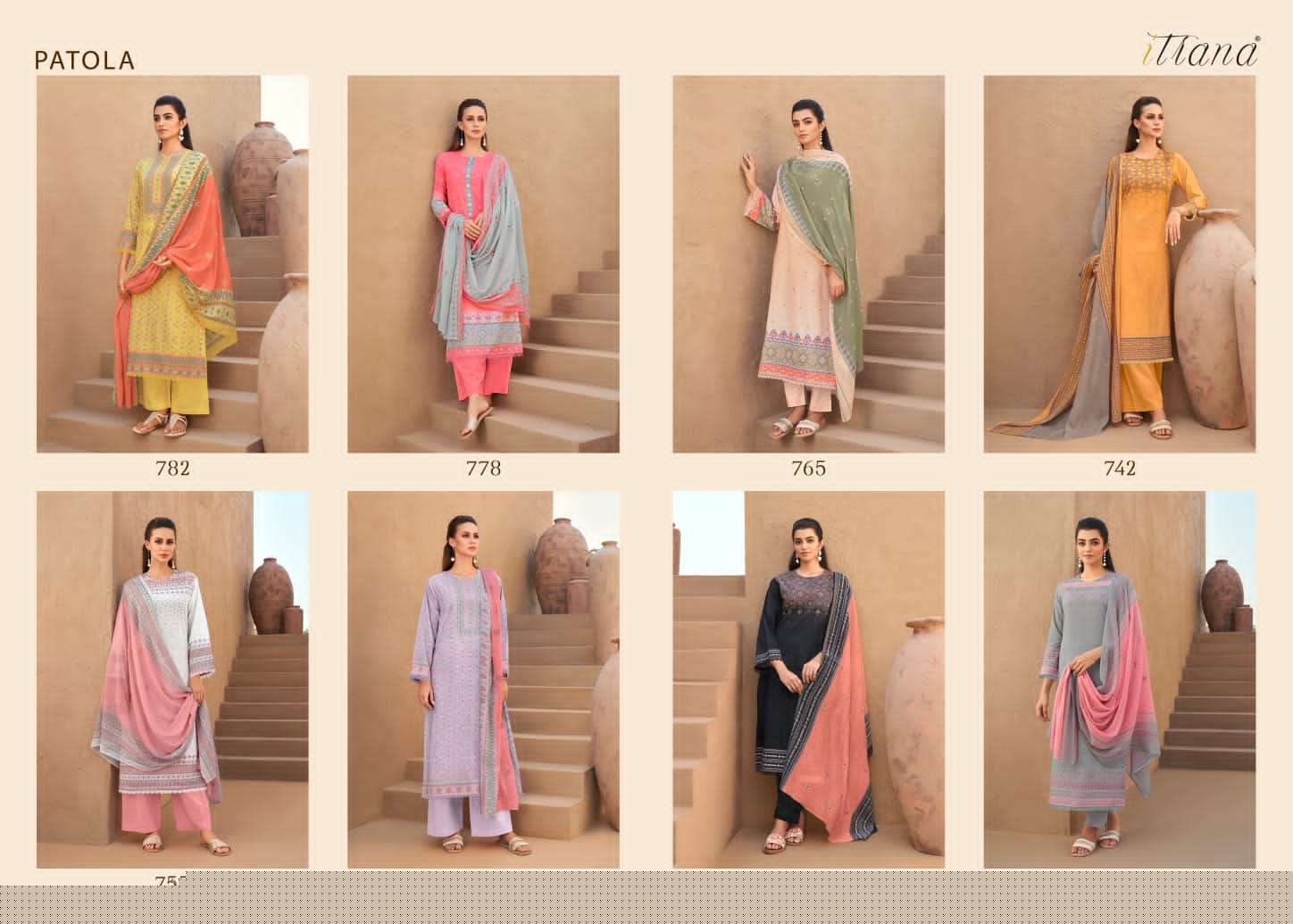 Patola By Itrana Beautiful Suits Colorful Stylish Fancy Casual Wear & Ethnic Wear Pure Lawn Cotton Dresses At Wholesale Price