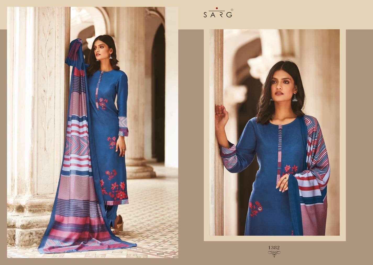 Aromatic Meadow By Sarg Beautiful Stylish Festive Suits Fancy Colorful Casual Wear & Ethnic Wear & Ready To Wear Pure Lawn Cotton Print Dresses At Wholesale Price