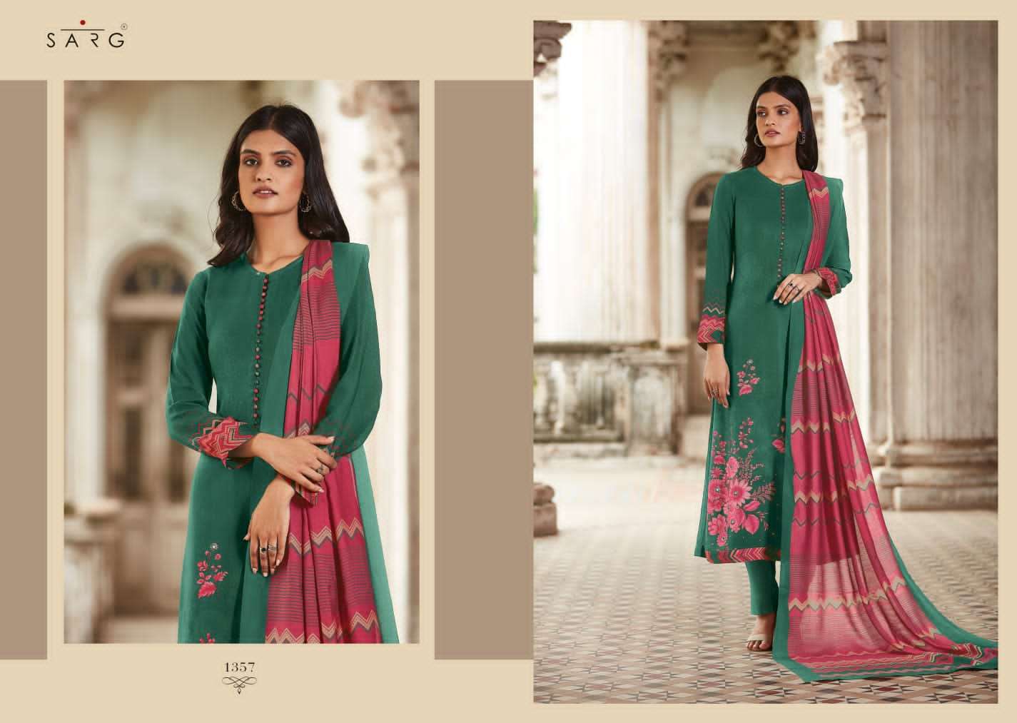 Aromatic Meadow By Sarg Beautiful Stylish Festive Suits Fancy Colorful Casual Wear & Ethnic Wear & Ready To Wear Pure Lawn Cotton Print Dresses At Wholesale Price