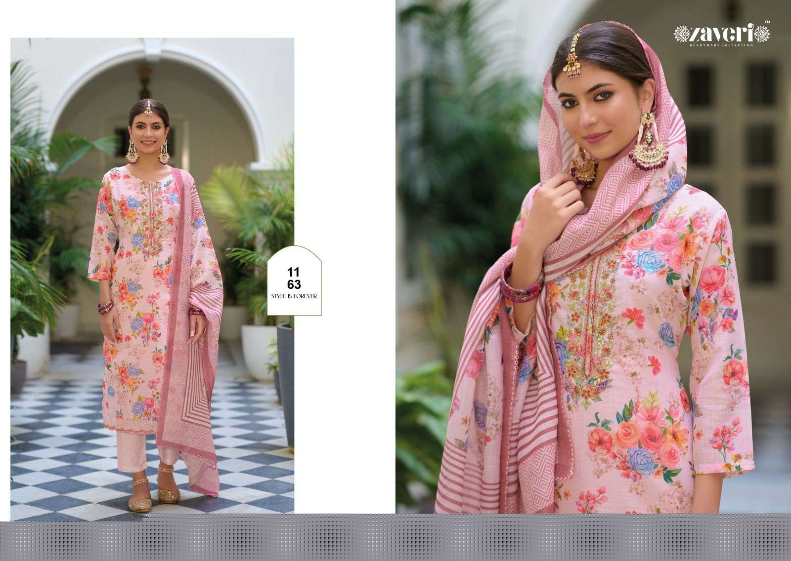 Ayleen By Zaveri 1163 To 1166 Beautiful Stylish Festive Suits Fancy Colorful Casual Wear & Ethnic Wear & Ready To Wear Linen Embroidered Dresses At Wholesale Price