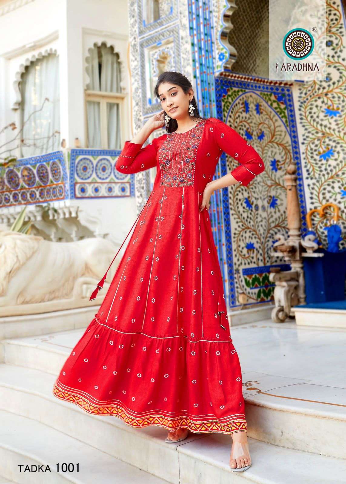 Fashion Tadka Vol-1 By Aradhna Fashion 1001 To 1010 Series Designer Stylish Fancy Colorful Beautiful Party Wear & Ethnic Wear Collection Rayon Print Gowns At Wholesale Price