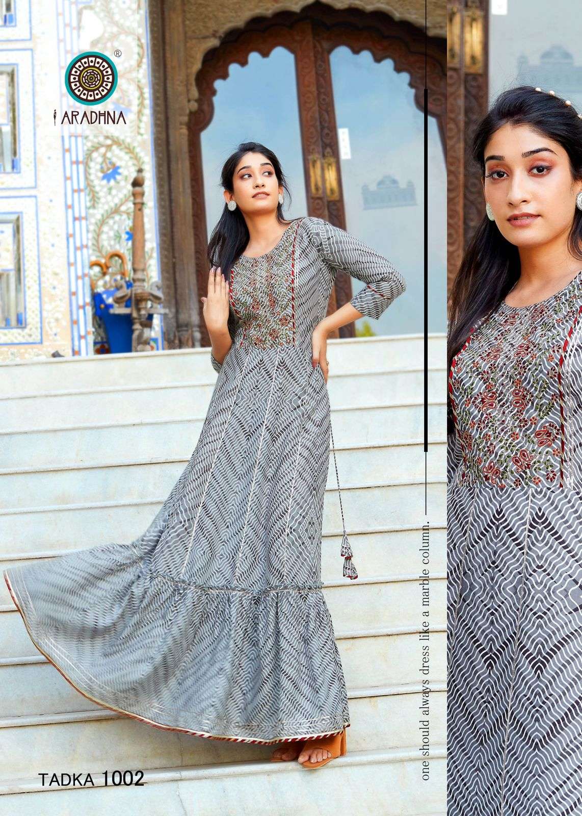 Fashion Tadka Vol-1 By Aradhna Fashion 1001 To 1010 Series Designer Stylish Fancy Colorful Beautiful Party Wear & Ethnic Wear Collection Rayon Print Gowns At Wholesale Price