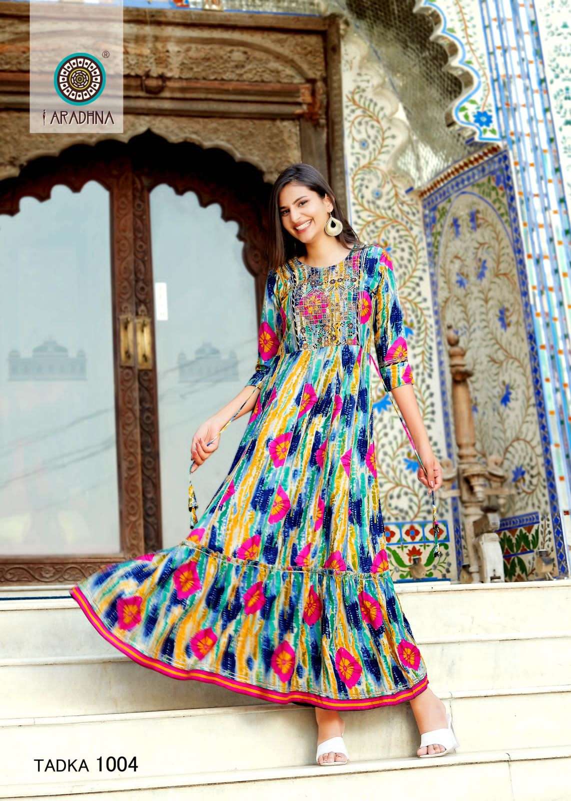 Fashion Tadka Vol-1 By Aradhna Fashion 1001 To 1010 Series Designer Stylish Fancy Colorful Beautiful Party Wear & Ethnic Wear Collection Rayon Print Gowns At Wholesale Price