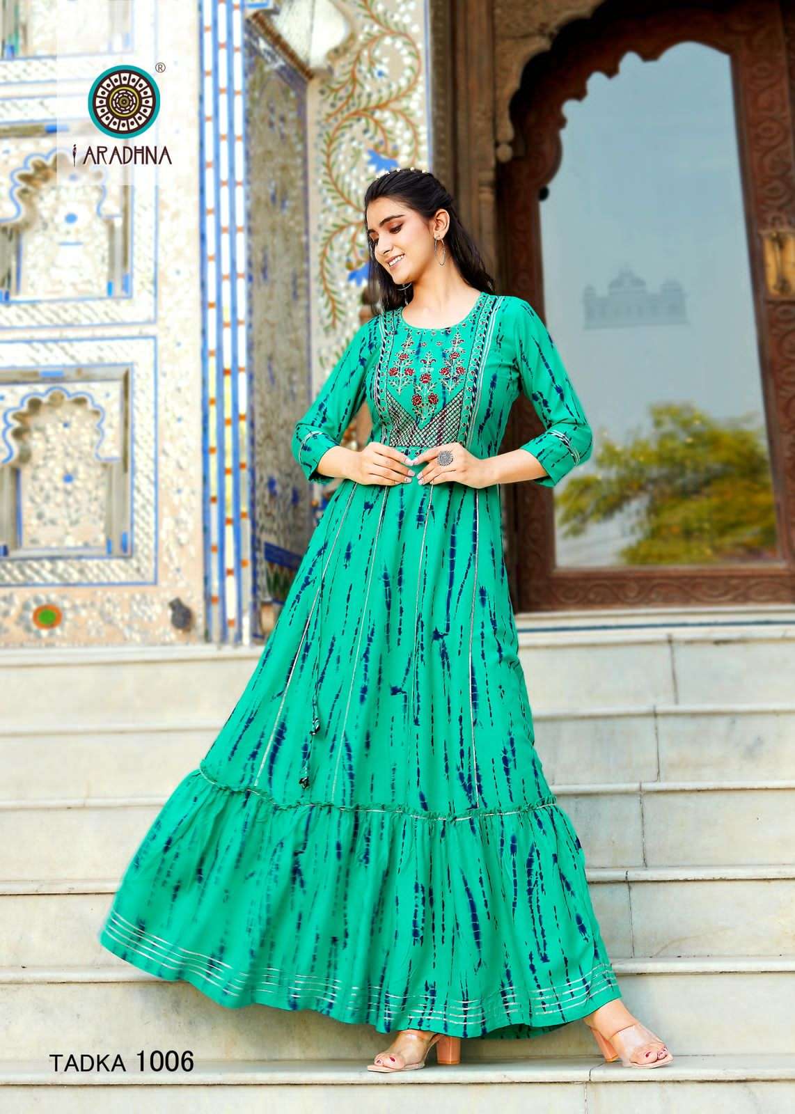 Fashion Tadka Vol-1 By Aradhna Fashion 1001 To 1010 Series Designer Stylish Fancy Colorful Beautiful Party Wear & Ethnic Wear Collection Rayon Print Gowns At Wholesale Price