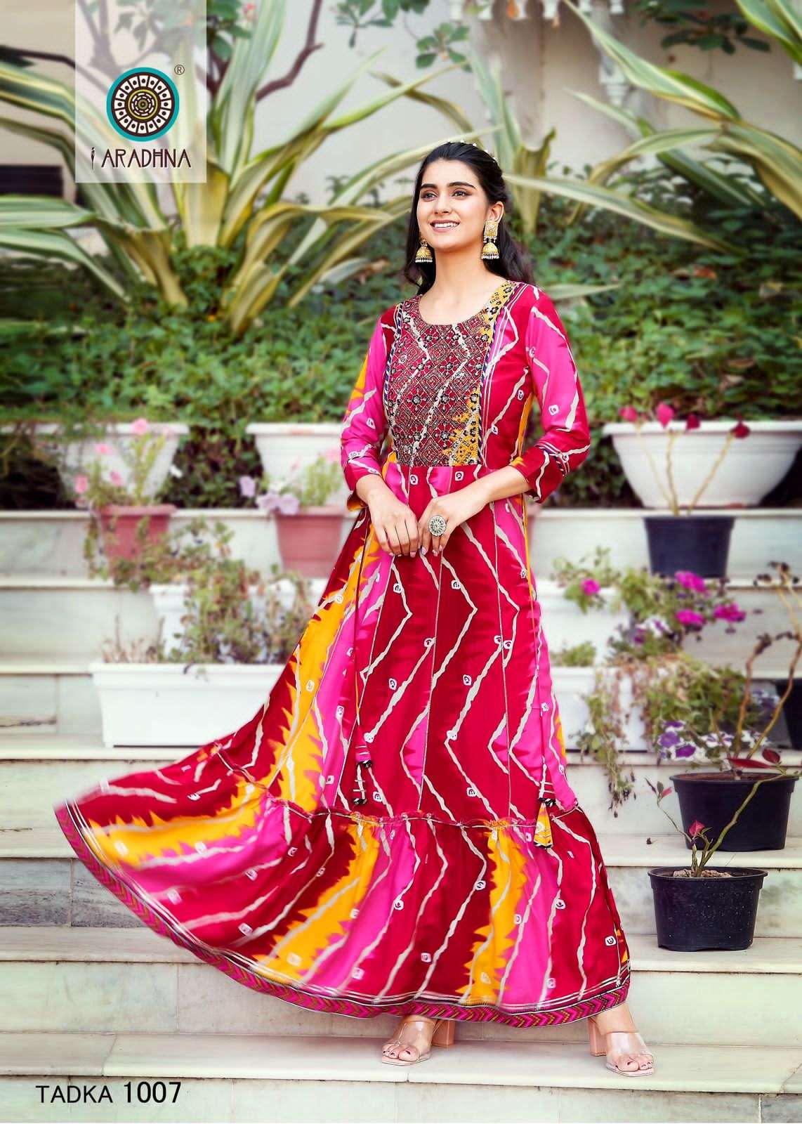 Fashion Tadka Vol-1 By Aradhna Fashion 1001 To 1010 Series Designer Stylish Fancy Colorful Beautiful Party Wear & Ethnic Wear Collection Rayon Print Gowns At Wholesale Price