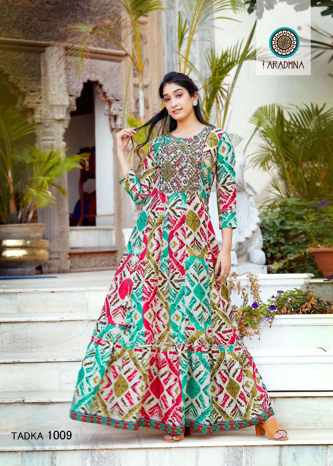 Fashion Tadka Vol-1 By Aradhna Fashion 1001 To 1010 Series Designer Stylish Fancy Colorful Beautiful Party Wear & Ethnic Wear Collection Rayon Print Gowns At Wholesale Price