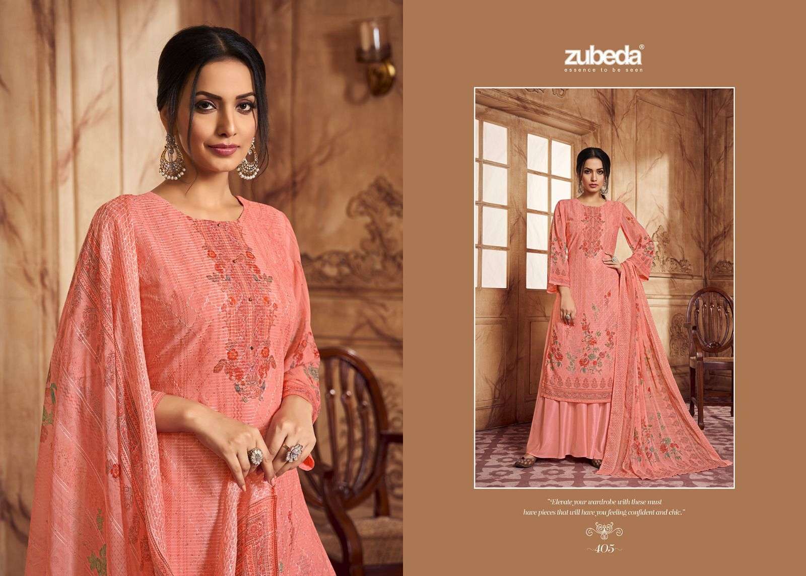 Pakiza By Zubeda 401 To 406 Series Beautiful Festive Suits Stylish Colorful Fancy Casual Wear & Ethnic Wear Georgette Embroidered Dresses At Wholesale Price
