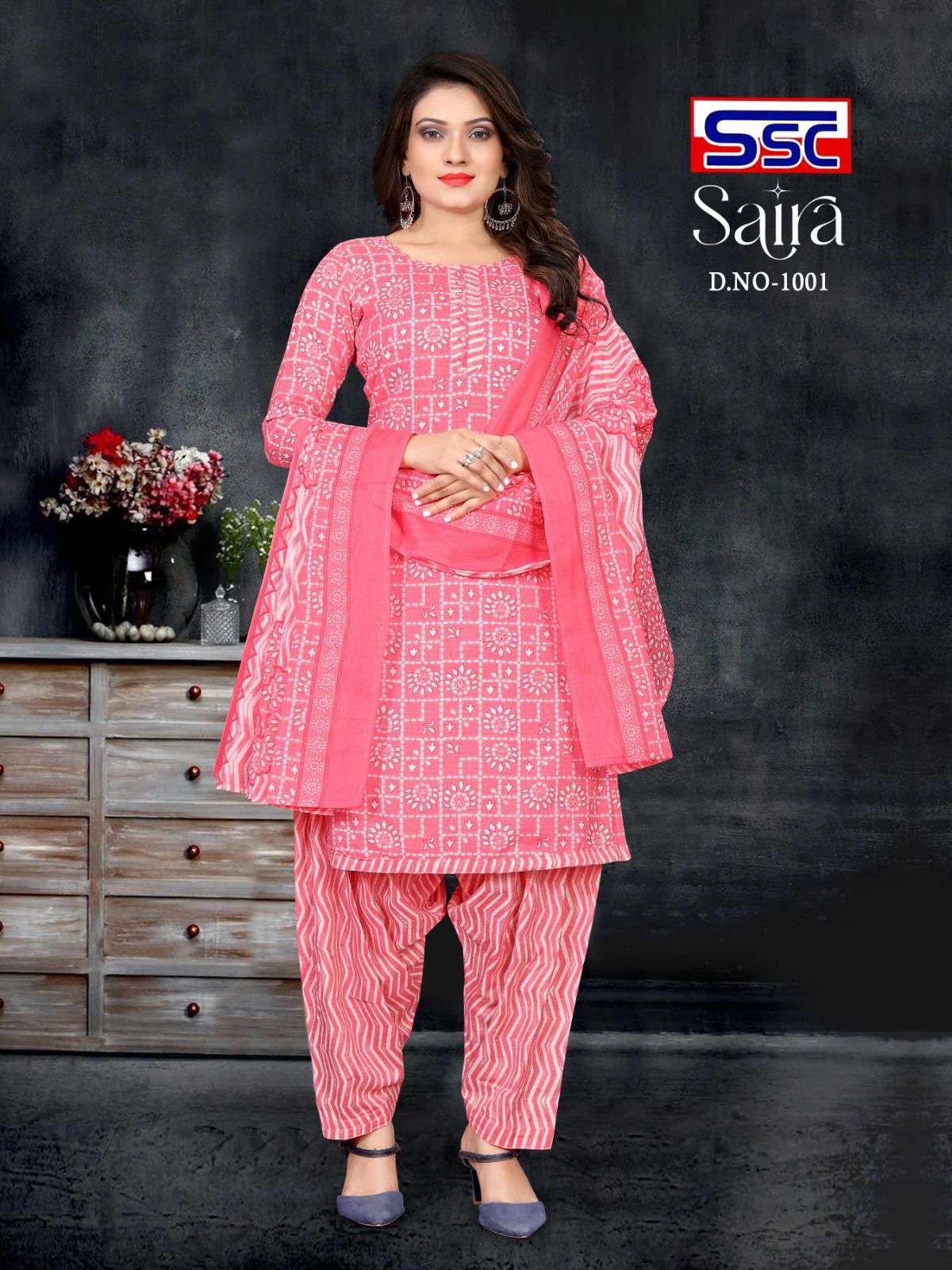 Saira By Shree Shanti Creation 1001 To 1012 Series Beautiful Festive Suits Colorful Stylish Fancy Casual Wear & Ethnic Wear Pure Cotton Print Dresses At Wholesale Price