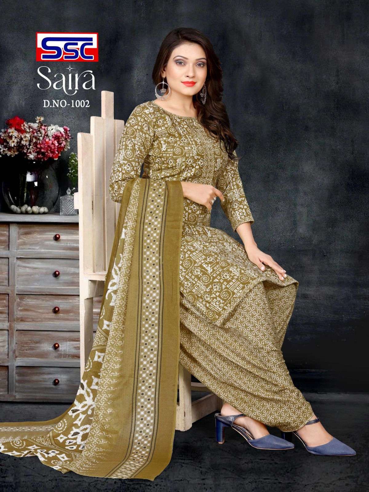 Saira By Shree Shanti Creation 1001 To 1012 Series Beautiful Festive Suits Colorful Stylish Fancy Casual Wear & Ethnic Wear Pure Cotton Print Dresses At Wholesale Price