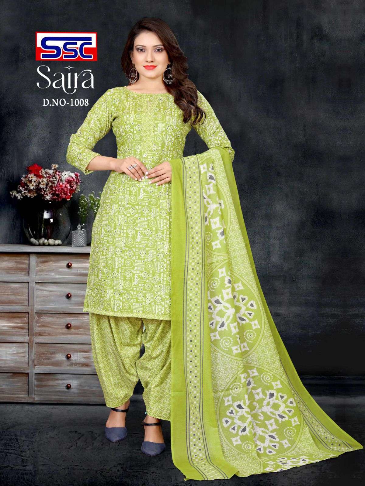 Saira By Shree Shanti Creation 1001 To 1012 Series Beautiful Festive Suits Colorful Stylish Fancy Casual Wear & Ethnic Wear Pure Cotton Print Dresses At Wholesale Price