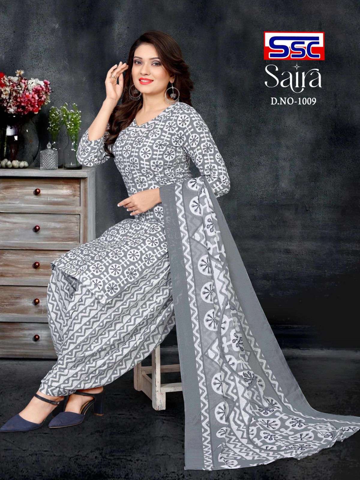 Saira By Shree Shanti Creation 1001 To 1012 Series Beautiful Festive Suits Colorful Stylish Fancy Casual Wear & Ethnic Wear Pure Cotton Print Dresses At Wholesale Price