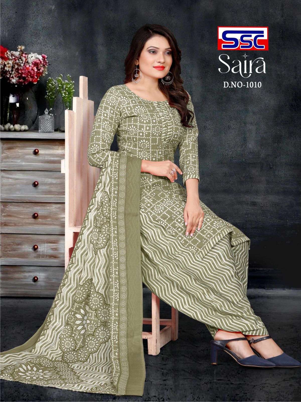 Saira By Shree Shanti Creation 1001 To 1012 Series Beautiful Festive Suits Colorful Stylish Fancy Casual Wear & Ethnic Wear Pure Cotton Print Dresses At Wholesale Price