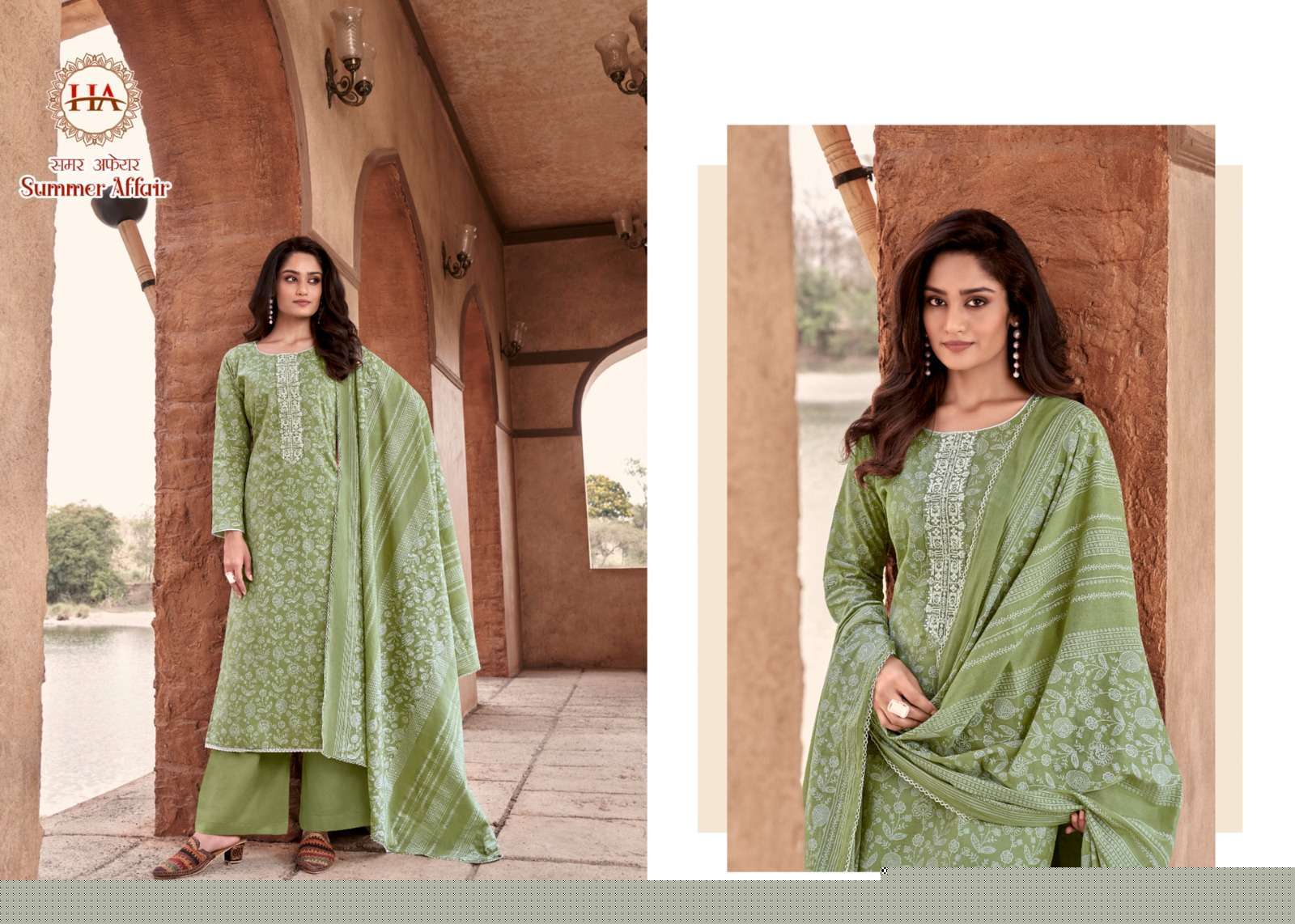 Summer Affair By Harshit Fashion Hub 1239-001 To 1239-008 Series Beautiful Stylish Suits Fancy Colorful Casual Wear & Ethnic Wear & Ready To Wear Pure Cambric Print Dresses At Wholesale Price