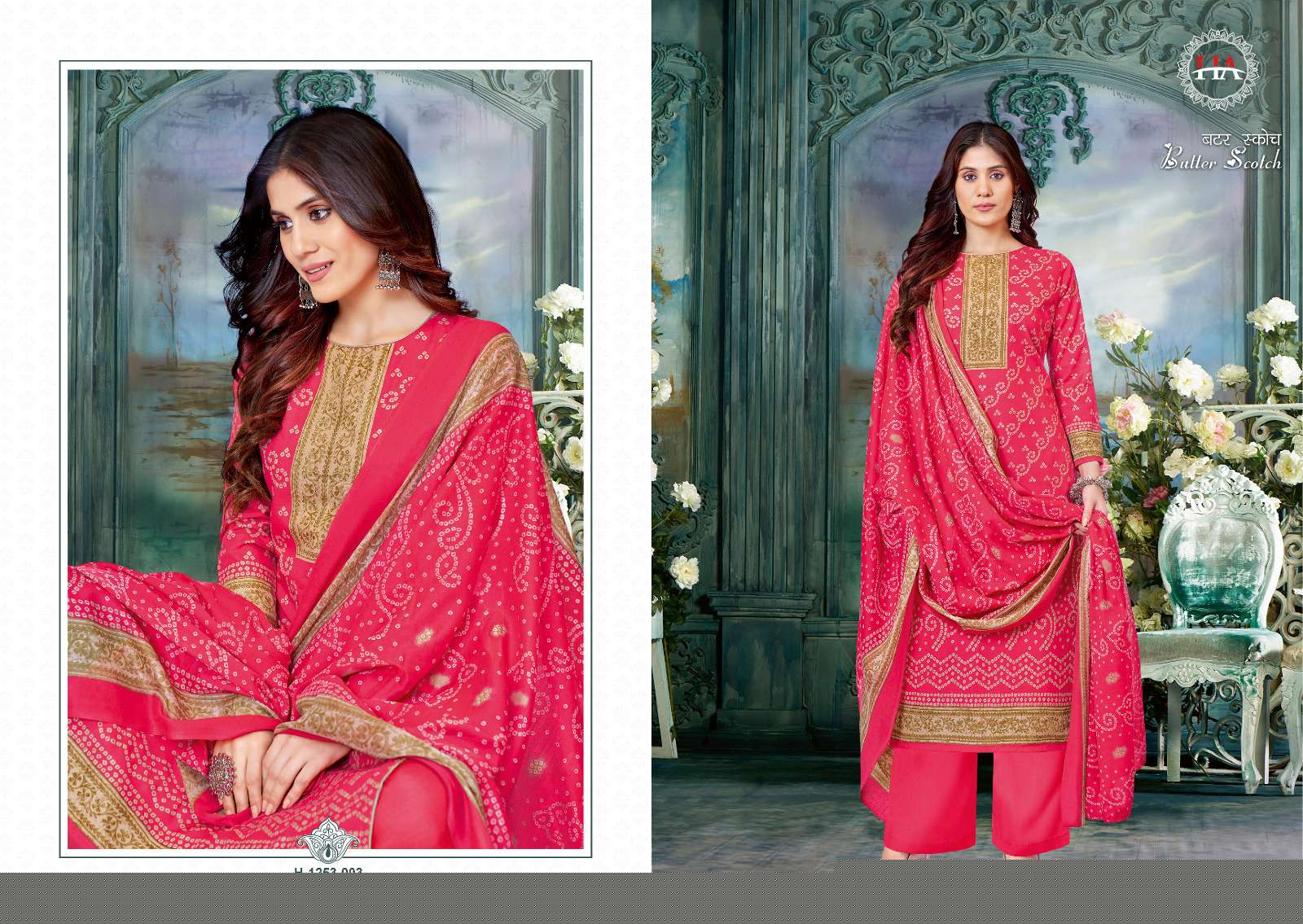 Butter Scotch By Hasrhit Fashion Hub 1253-001 To 1253-010 Series Beautiful Suits Colorful Stylish Fancy Casual Wear & Ethnic Wear Pure Cotton Print Dresses At Wholesale Price