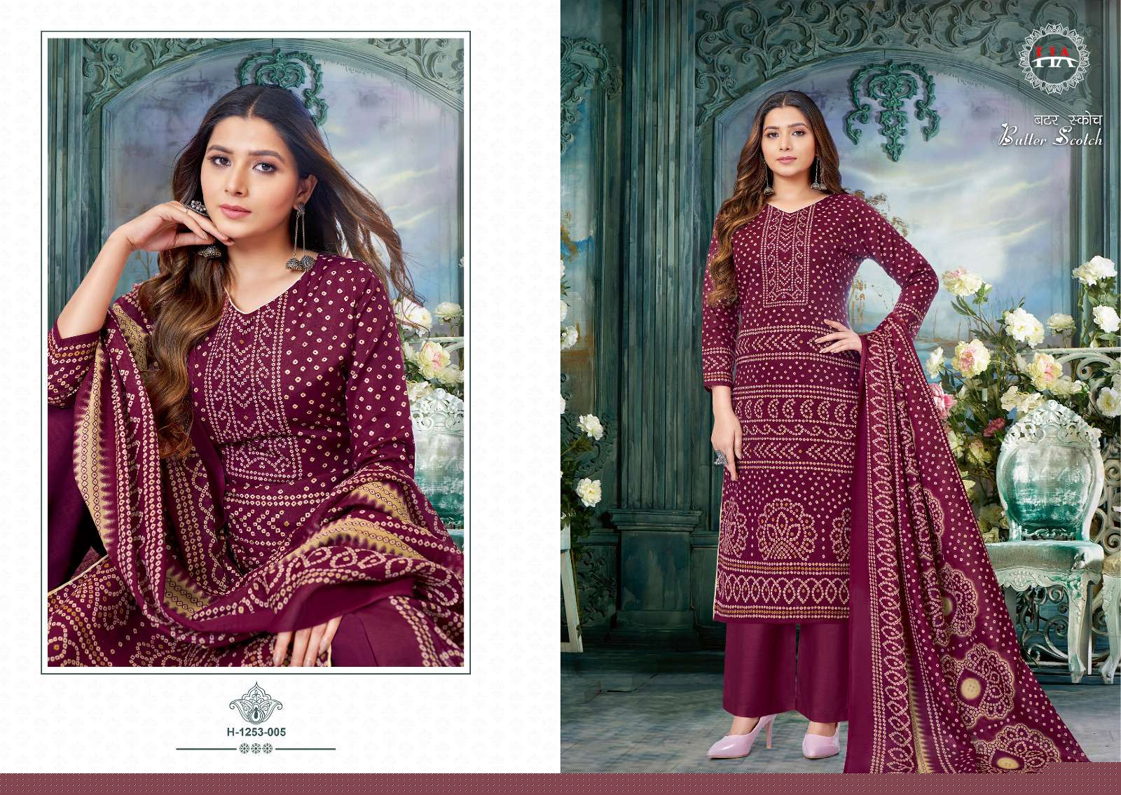 Butter Scotch By Hasrhit Fashion Hub 1253-001 To 1253-010 Series Beautiful Suits Colorful Stylish Fancy Casual Wear & Ethnic Wear Pure Cotton Print Dresses At Wholesale Price