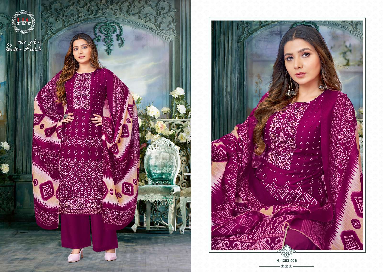 Butter Scotch By Hasrhit Fashion Hub 1253-001 To 1253-010 Series Beautiful Suits Colorful Stylish Fancy Casual Wear & Ethnic Wear Pure Cotton Print Dresses At Wholesale Price