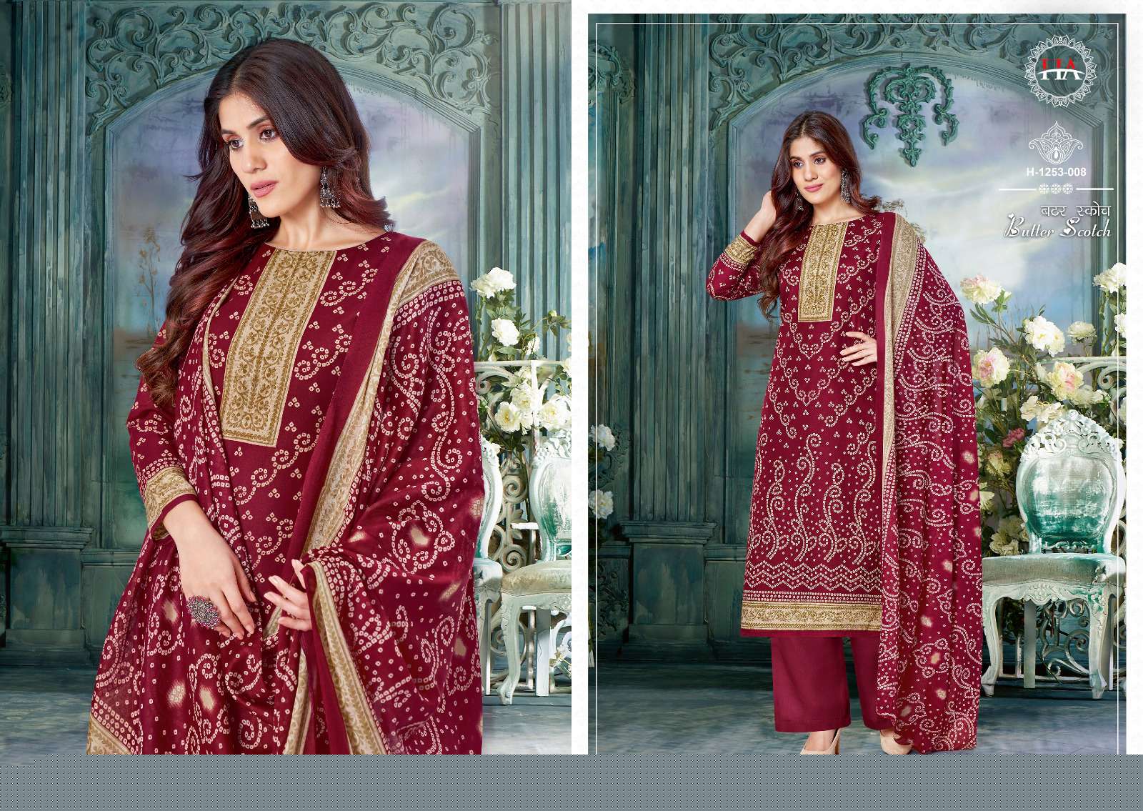 Butter Scotch By Hasrhit Fashion Hub 1253-001 To 1253-010 Series Beautiful Suits Colorful Stylish Fancy Casual Wear & Ethnic Wear Pure Cotton Print Dresses At Wholesale Price